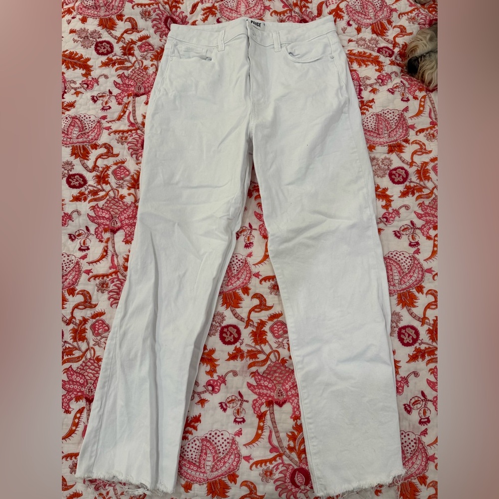 PAIGE Crisp White Denim Jeans